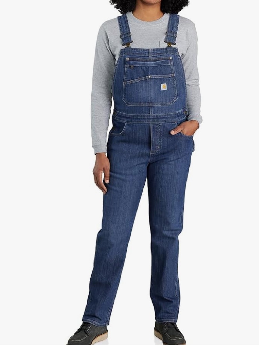 Carhartt Overalls 2X Rugged Flex Denim Bibs Relaxed Fit OR6002-W
